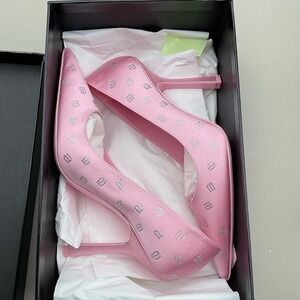 Alexander Wang Women's Delphine Crystal Logo Embellished Pumps Size 7